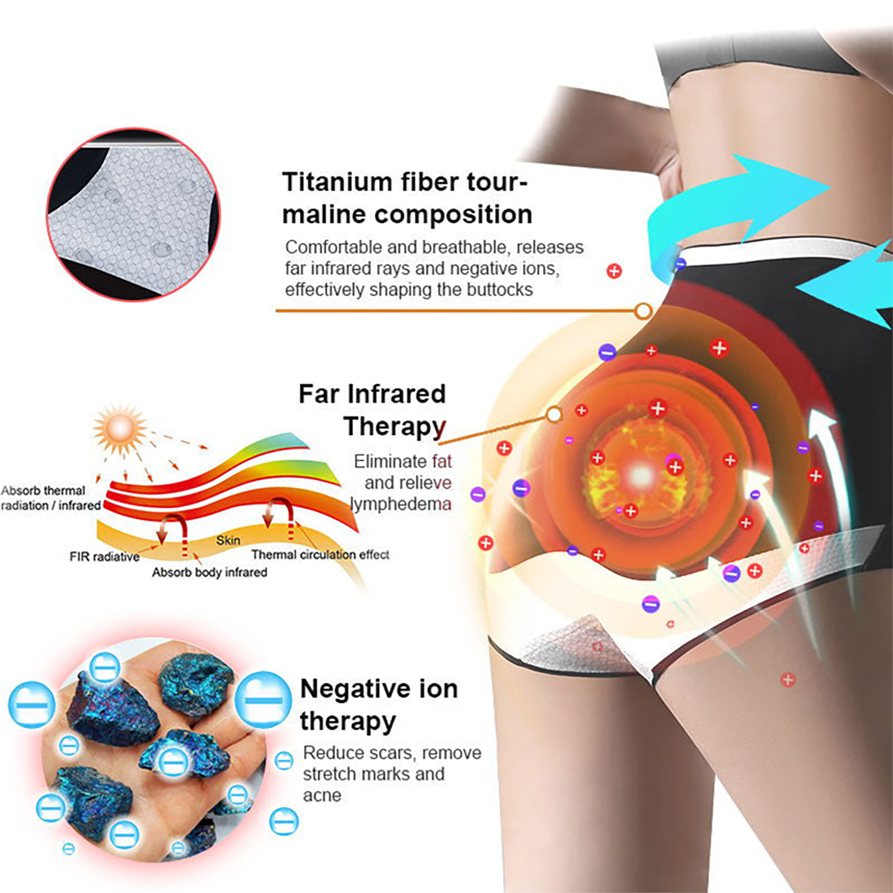 Stay Warm This Winter 🔥 - Tourmaline Self-Heating Shaping Shorts (Made with Medical-Grade Titanium Fiber 🩳✨)