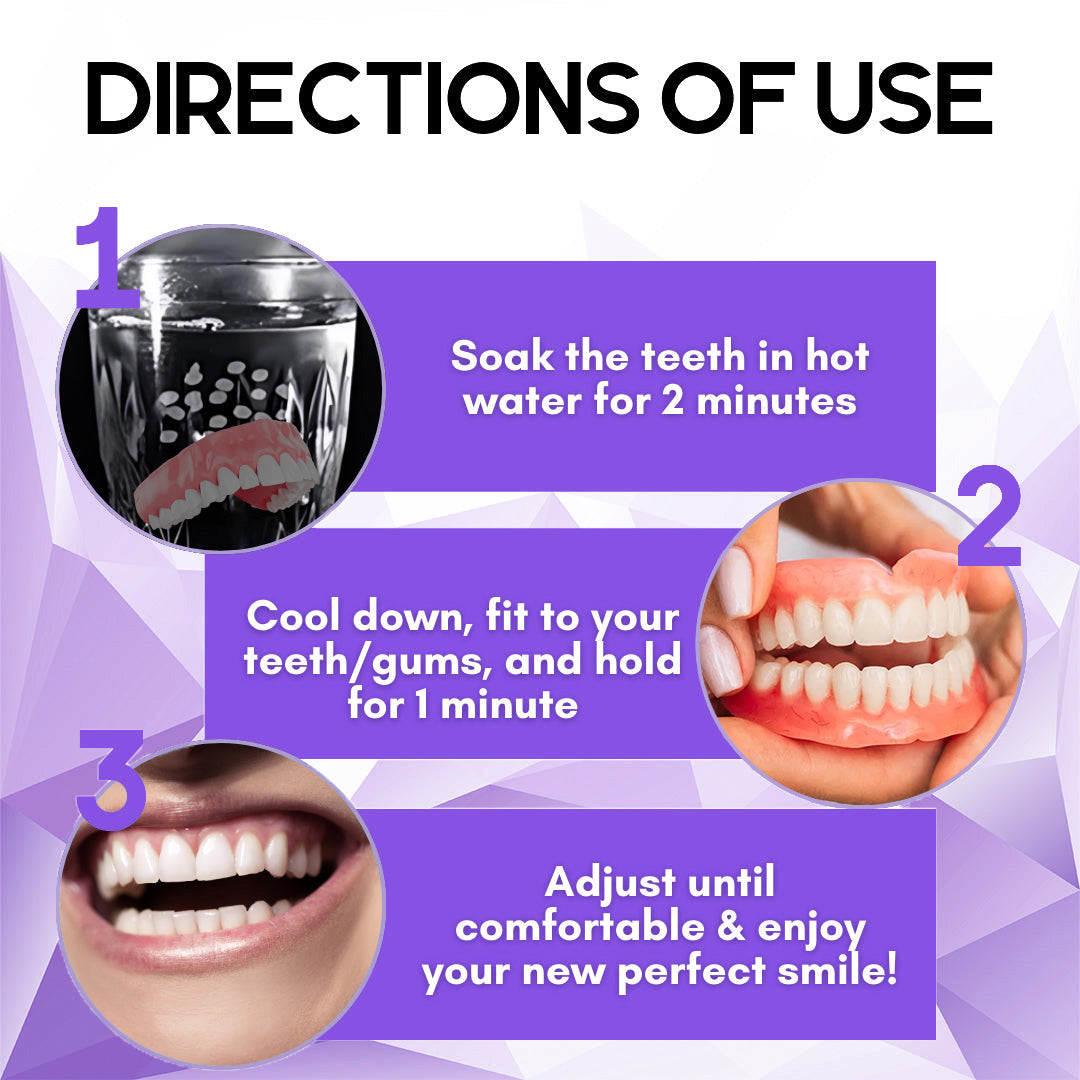 Silicone Reline Denture Set (โฐ Limited Time Discount Last 30 Minutes โฐ)๐๐ข๐ค๐๐ง๐๐โข ๐