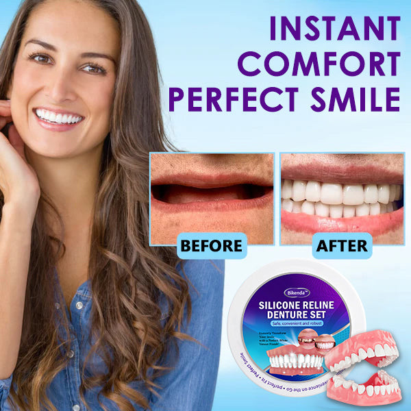 Silicone Reline Denture Set (โฐ Limited Time Discount Last 30 Minutes โฐ)๐๐ข๐ค๐๐ง๐๐โข ๐